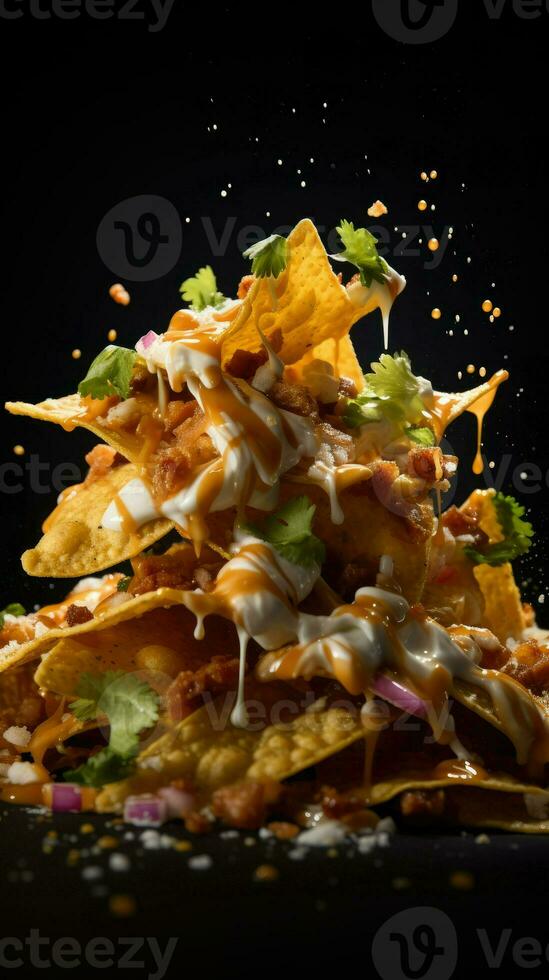 AI Generative a photo of nachos