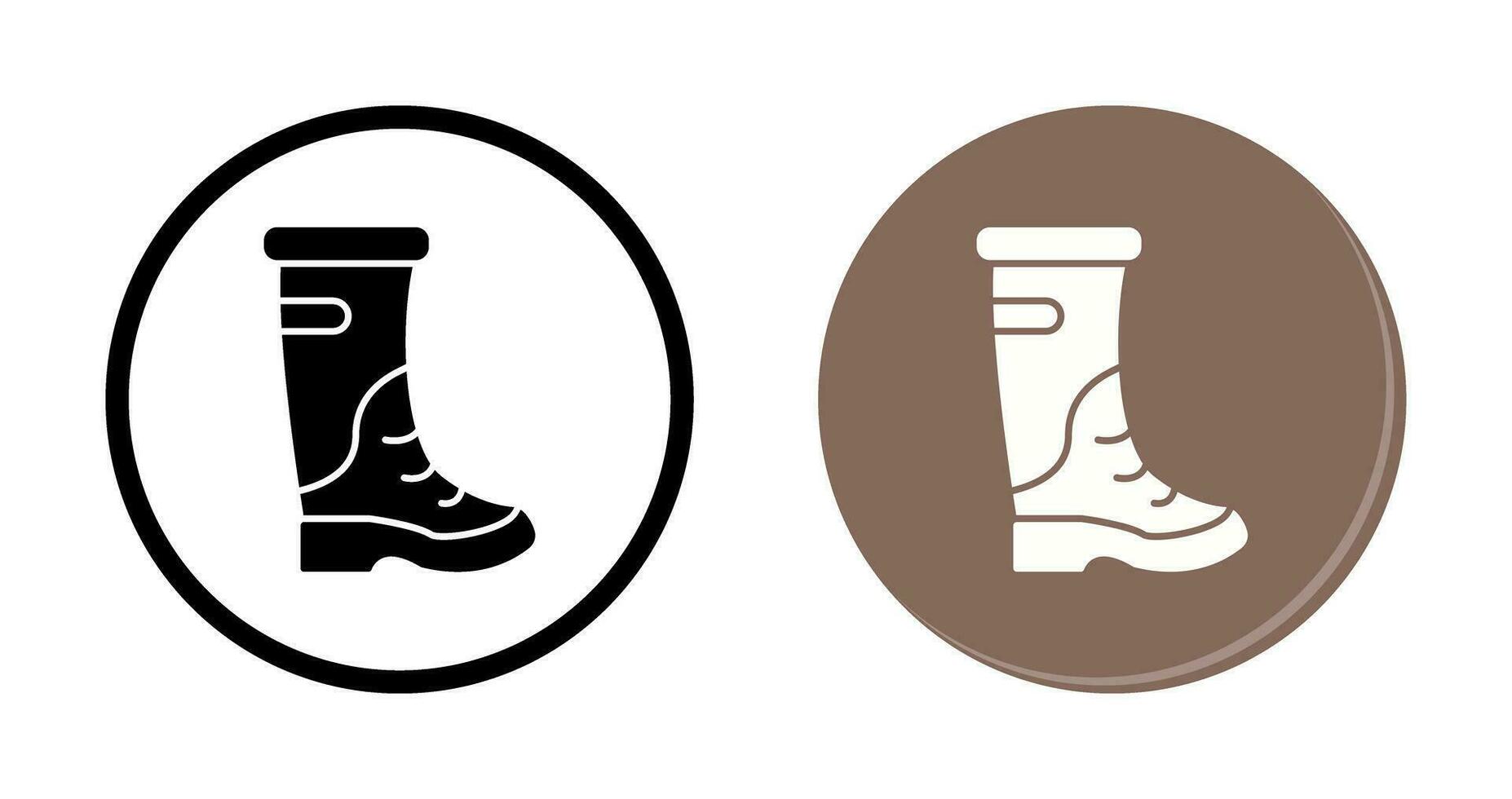 icono de vector de botas de lluvia