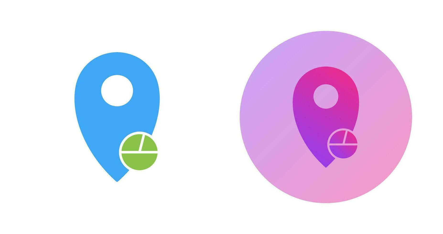 Location Statistics Vector Icon