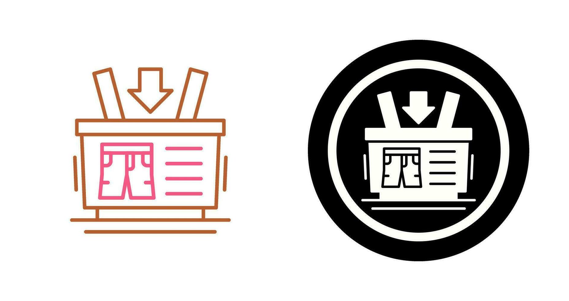 Shopping Basket Vector Icon