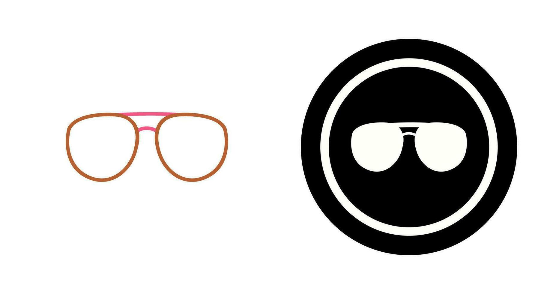 Unique Glasses Vector Icon