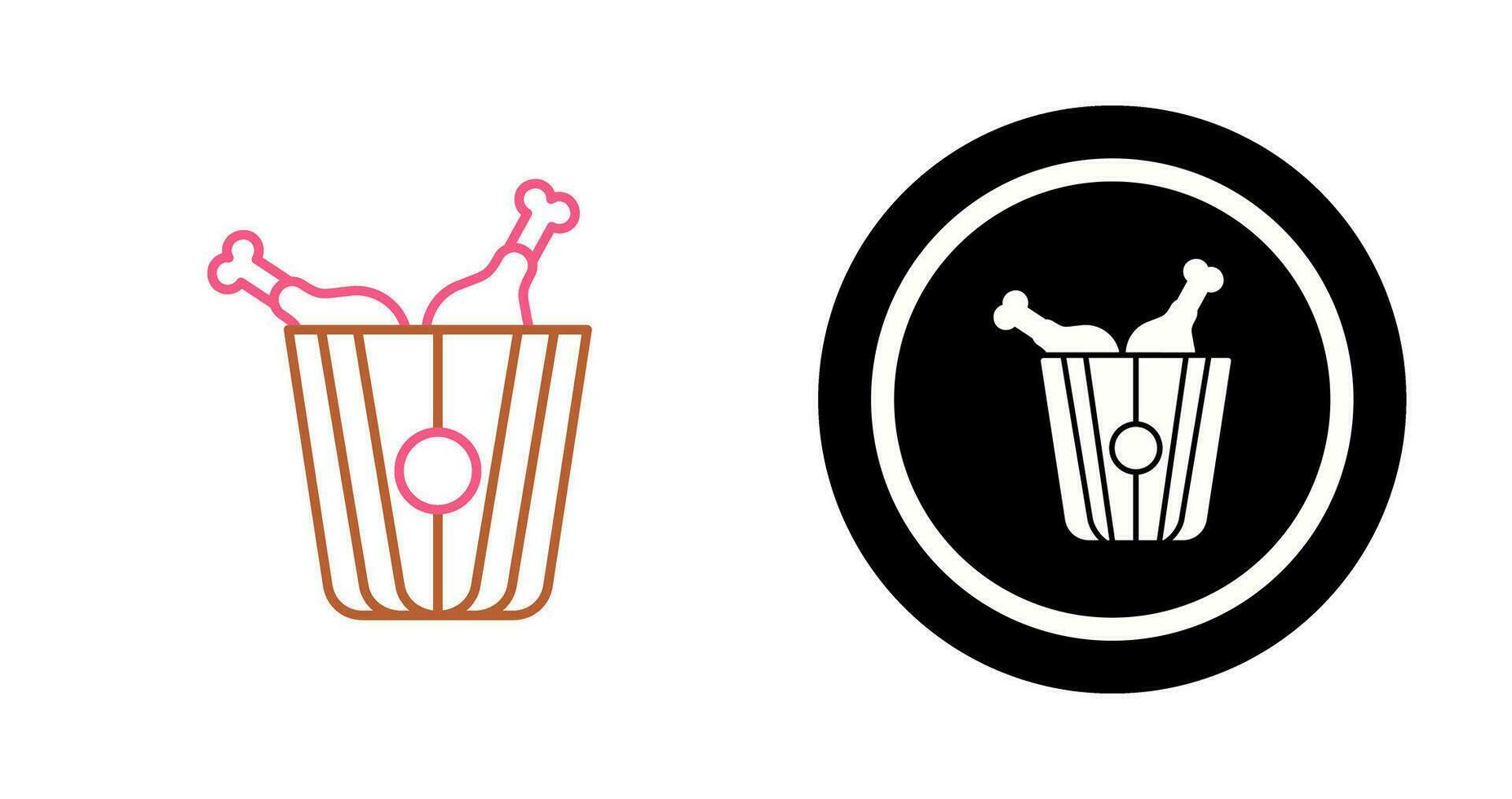 Fried Chicken Vector Icon