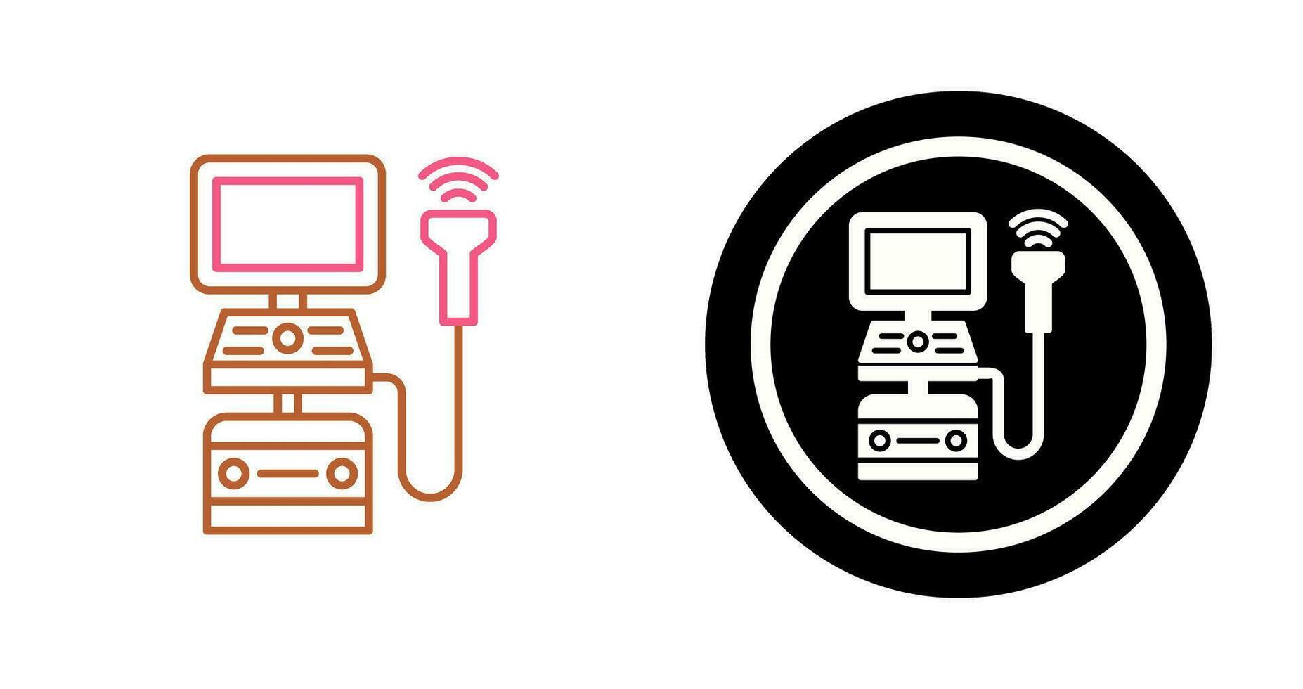 Ultrasound Machine Vector Icon
