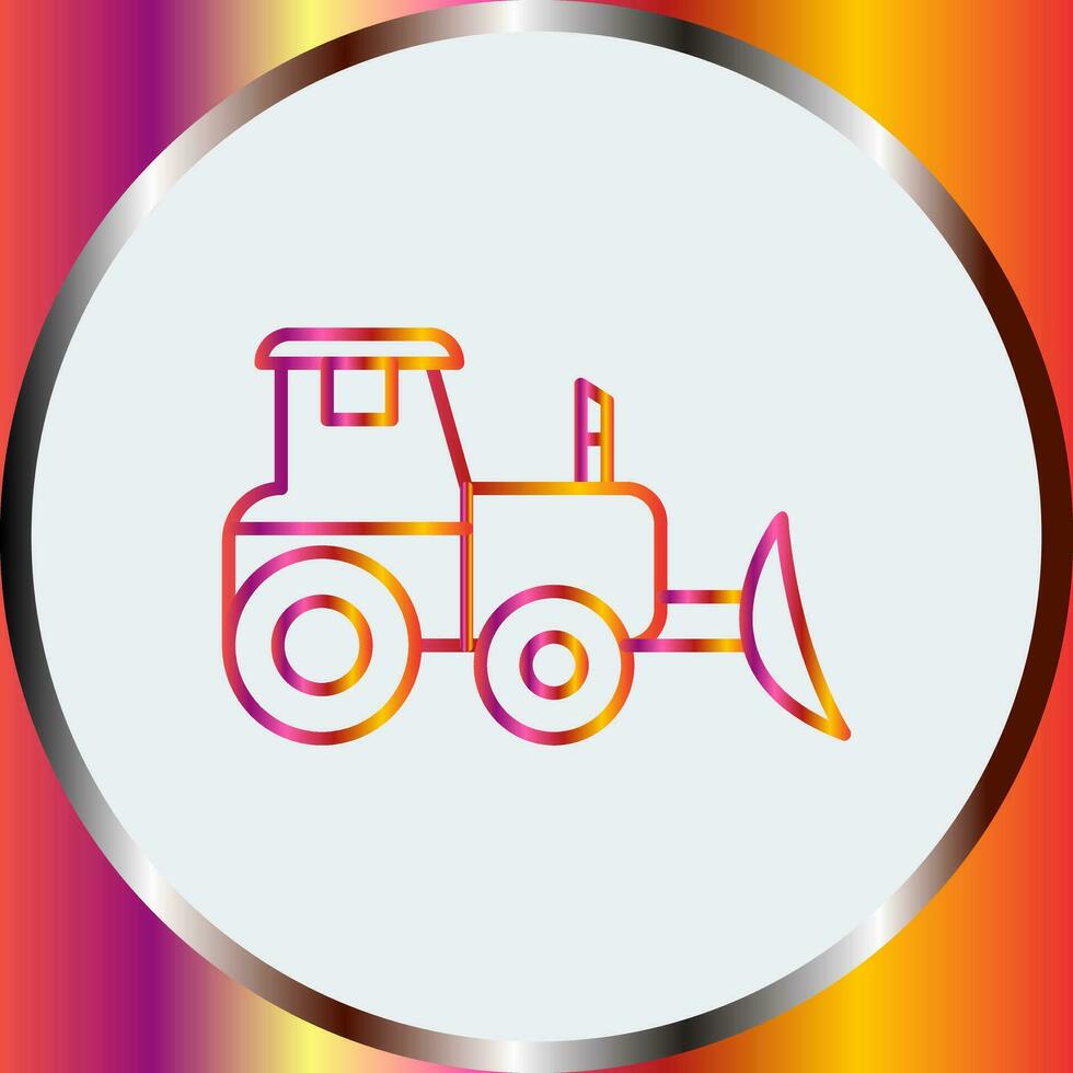 icono de vector de tractor industrial