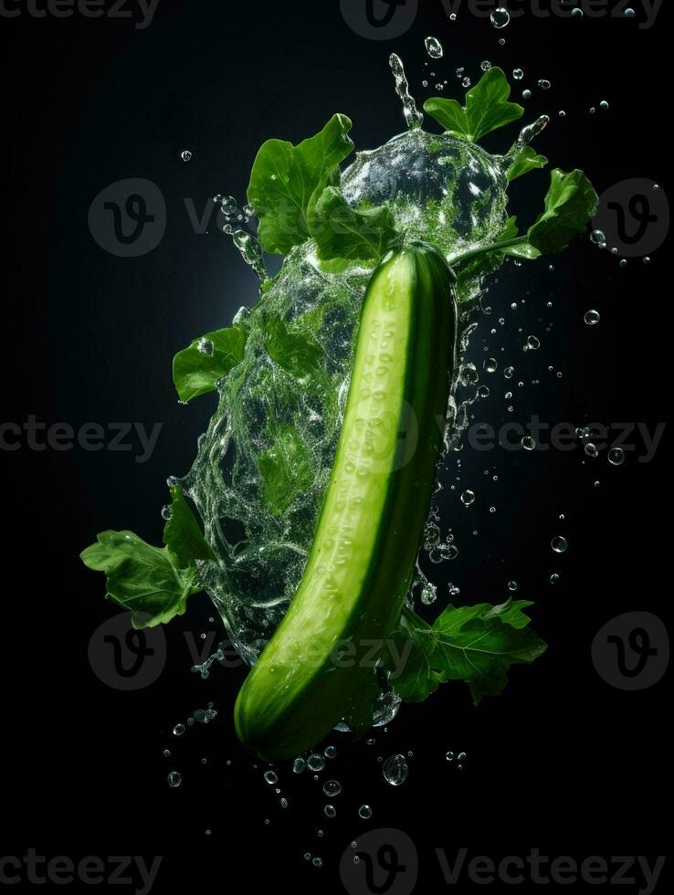 AI Generative a photo of cucumber