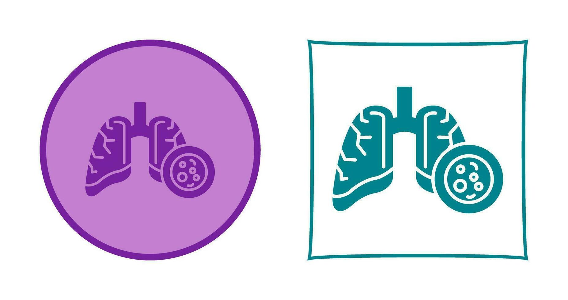 Lung Cancer Vector Icon