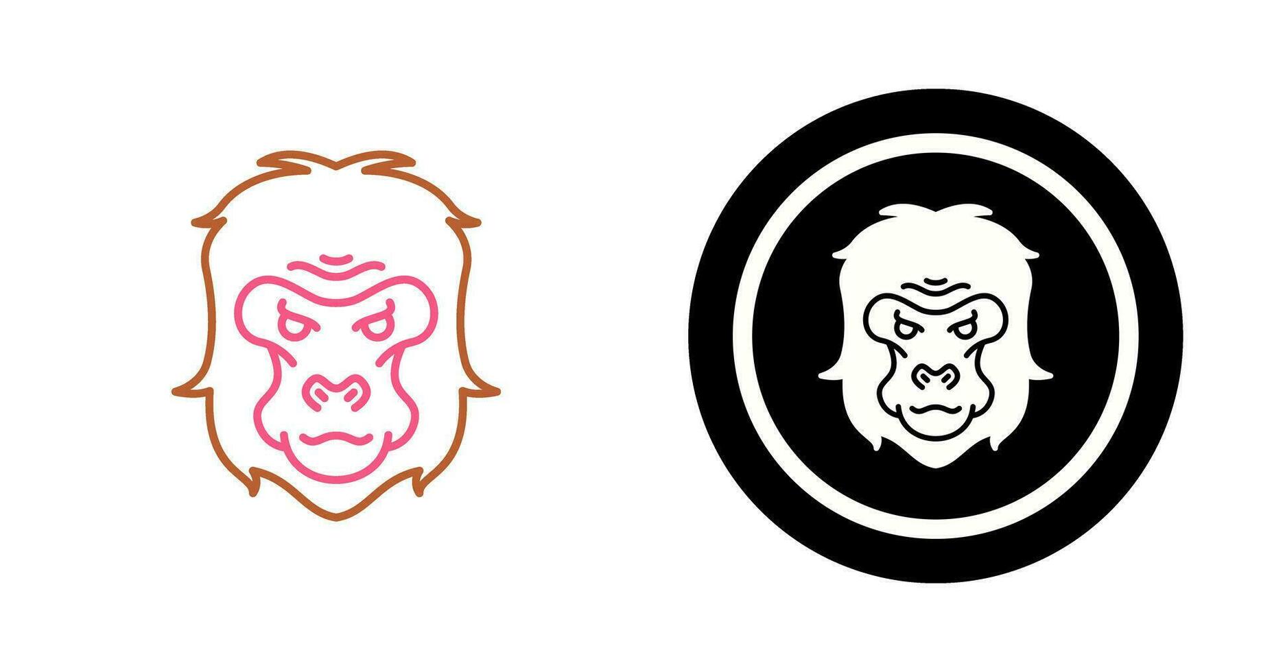 Gorilla Vector Icon