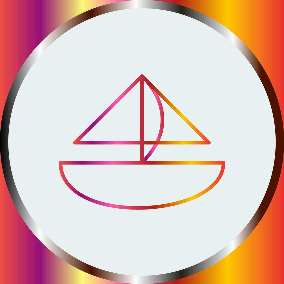 Small Yacht Vector Icon