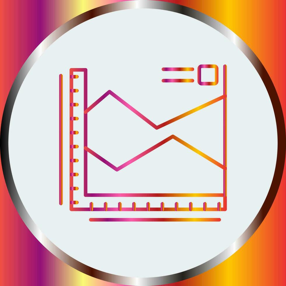 Spline Chart Vector Icon