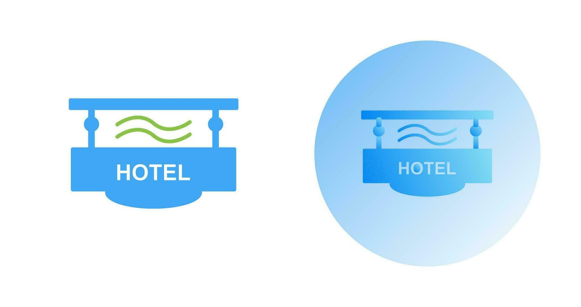 icono de vector de signo de hotel