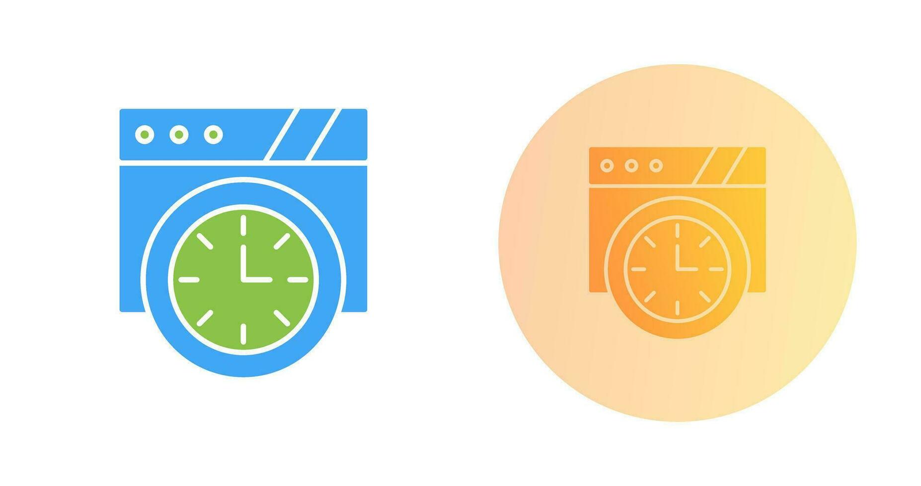 Wall Clock Vector Icon