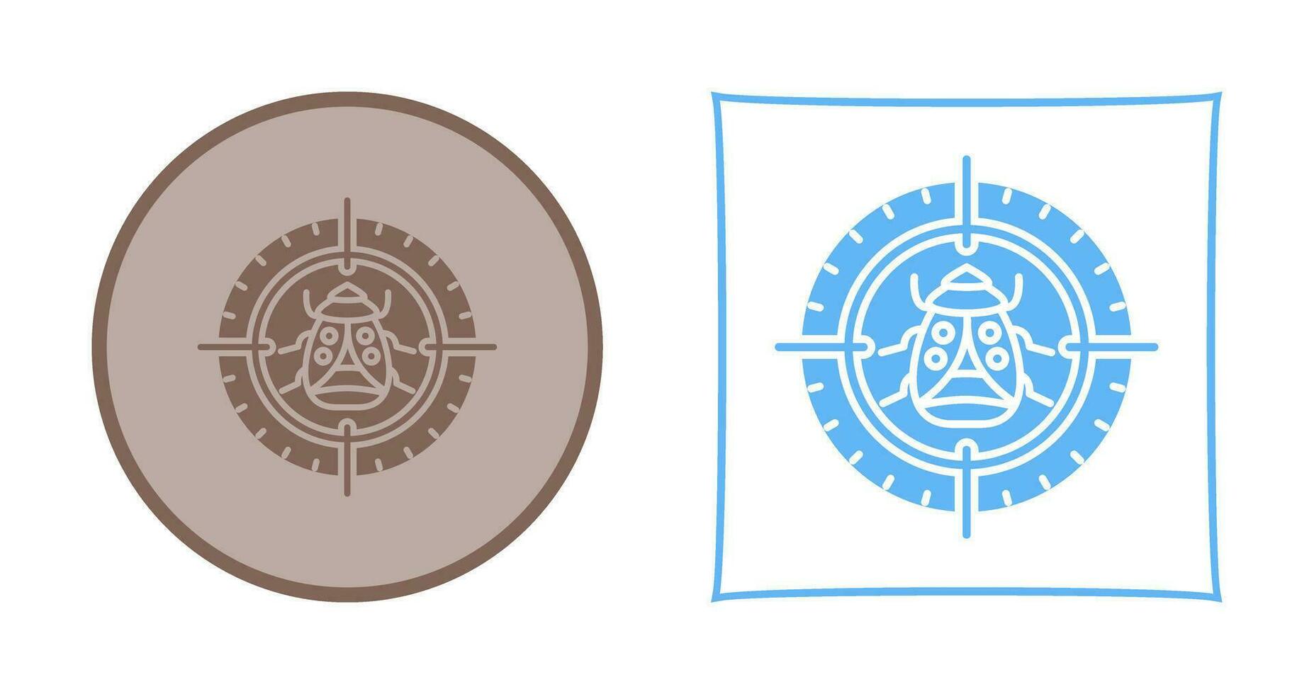 Bug Target Vector Icon
