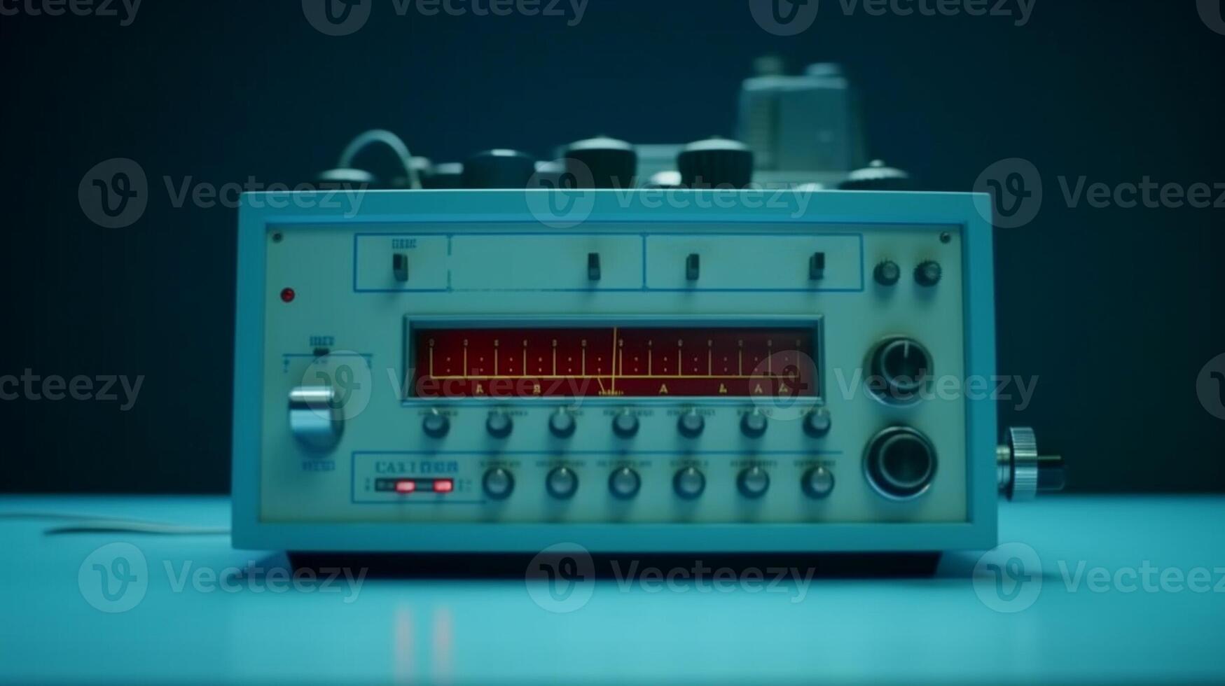 Heart monitor measuring vital signs, medical technology. . photo