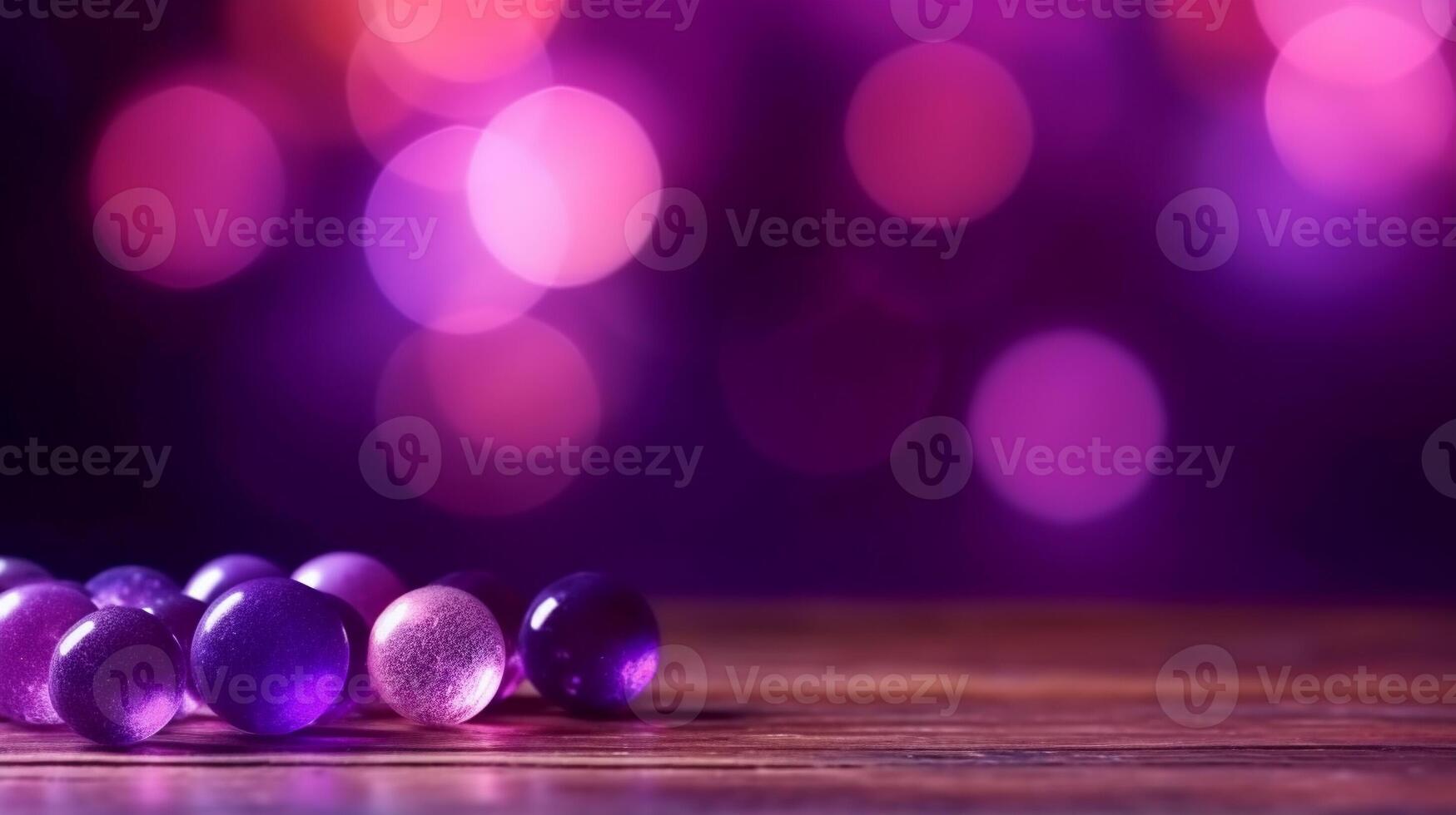 Purple bokeh background image on empty space for text. . photo