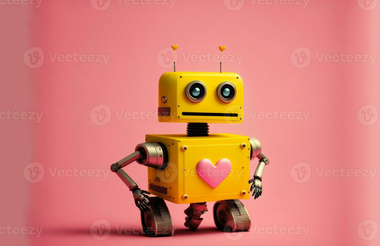 3d Robot character. Technology, future photo