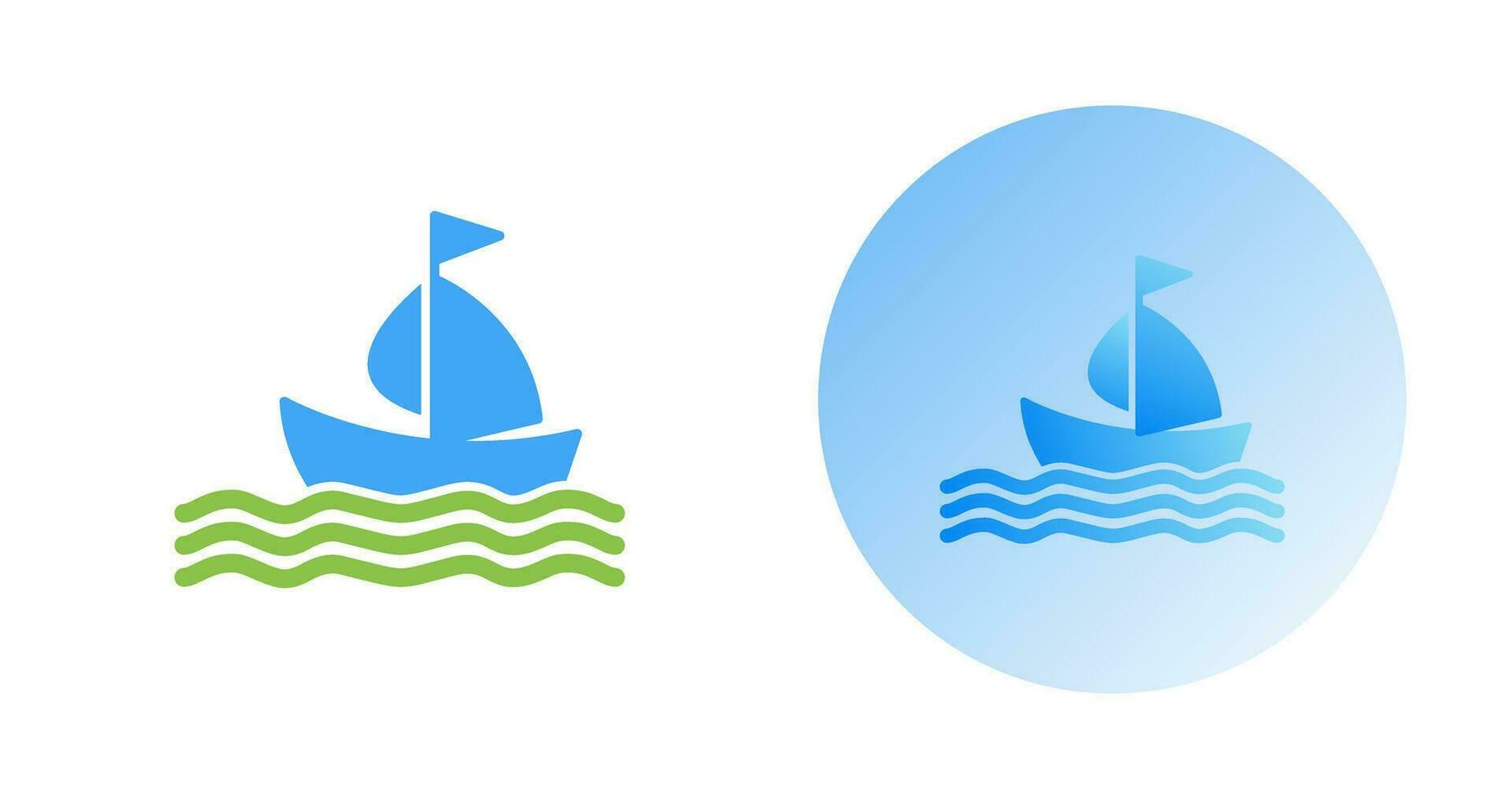 icono de vector de barco