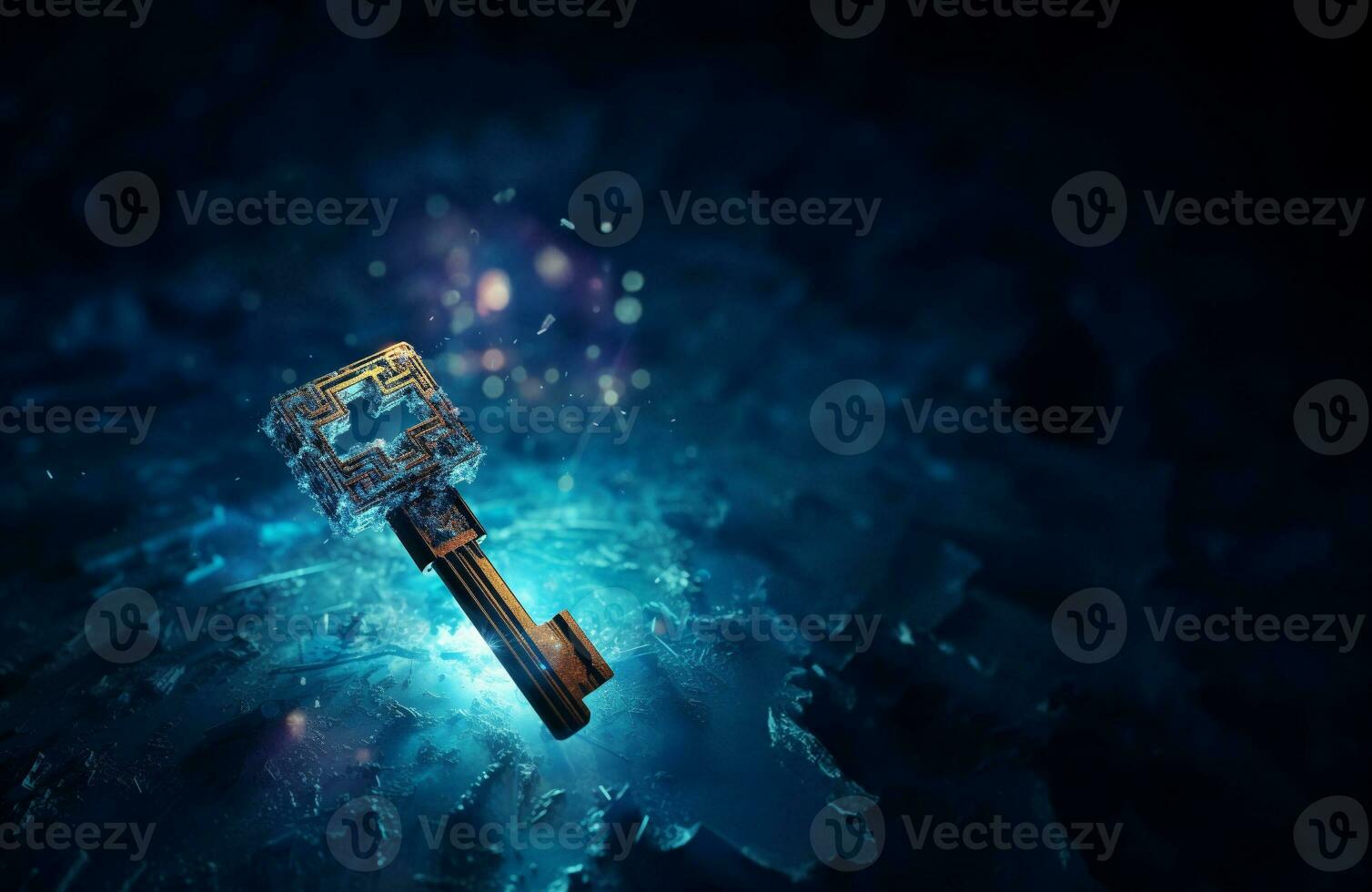 Keys, business concept to unlock potential key to success or financial opportunities. Generative AI. photo