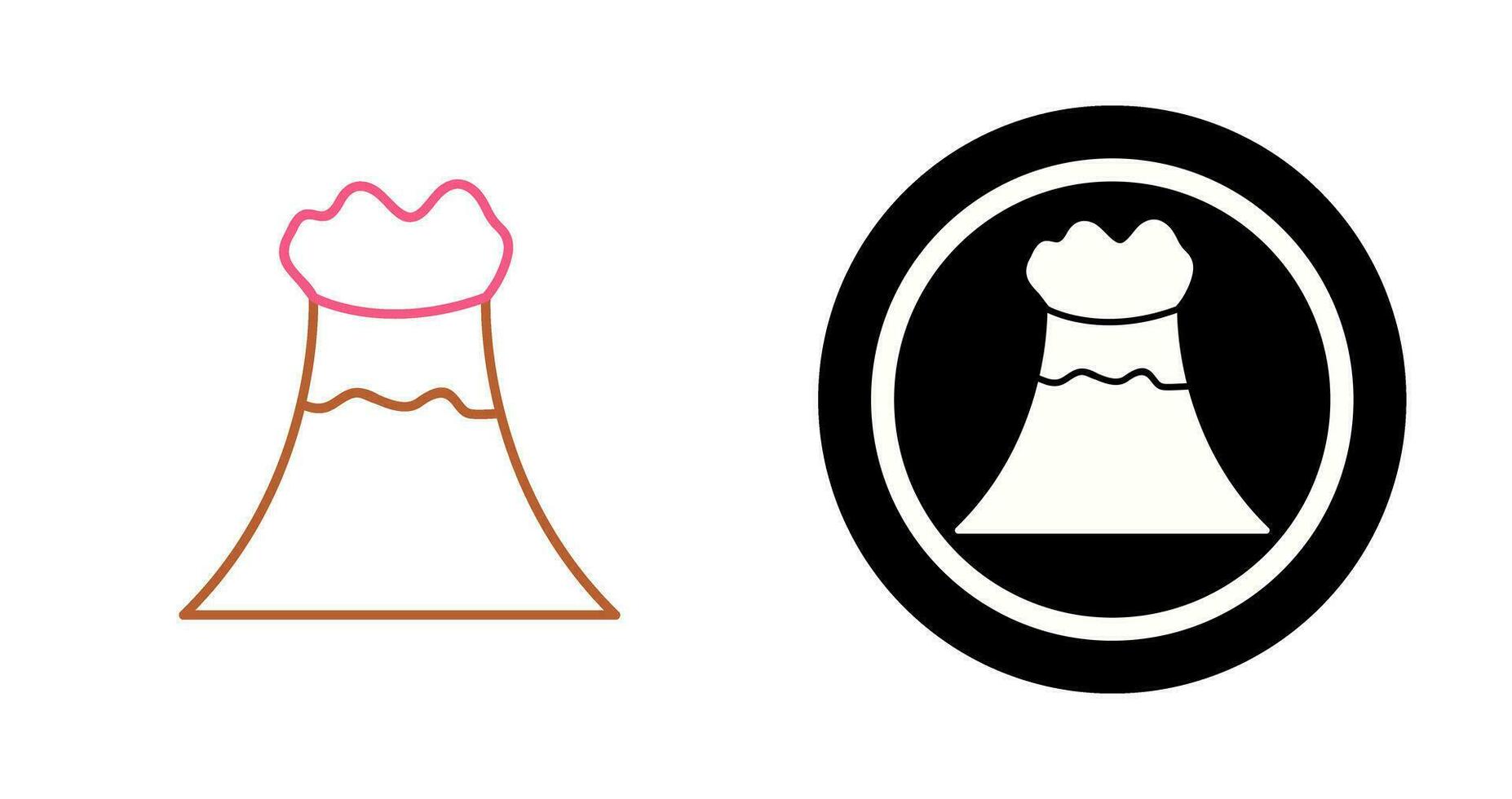 Volcano Vector Icon