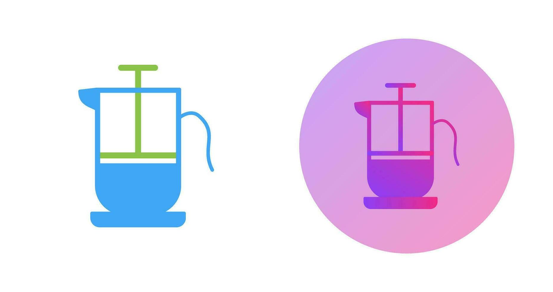 French Press Vector Icon