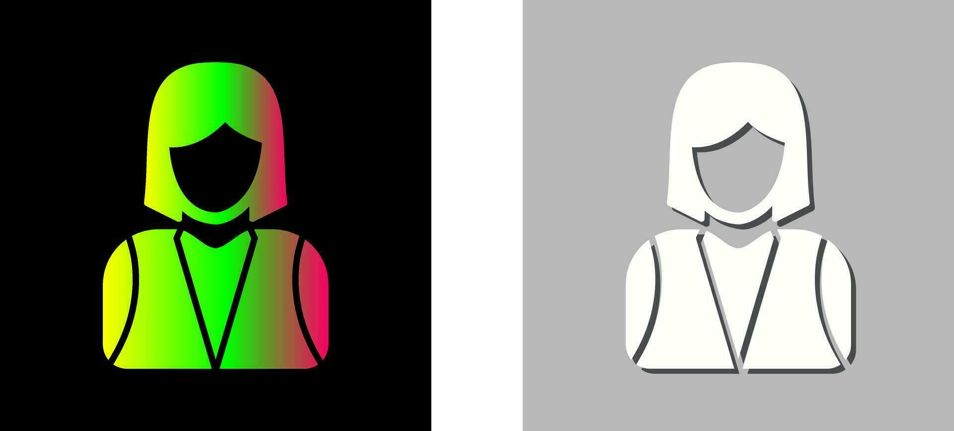 Elegant Lady Vector Icon
