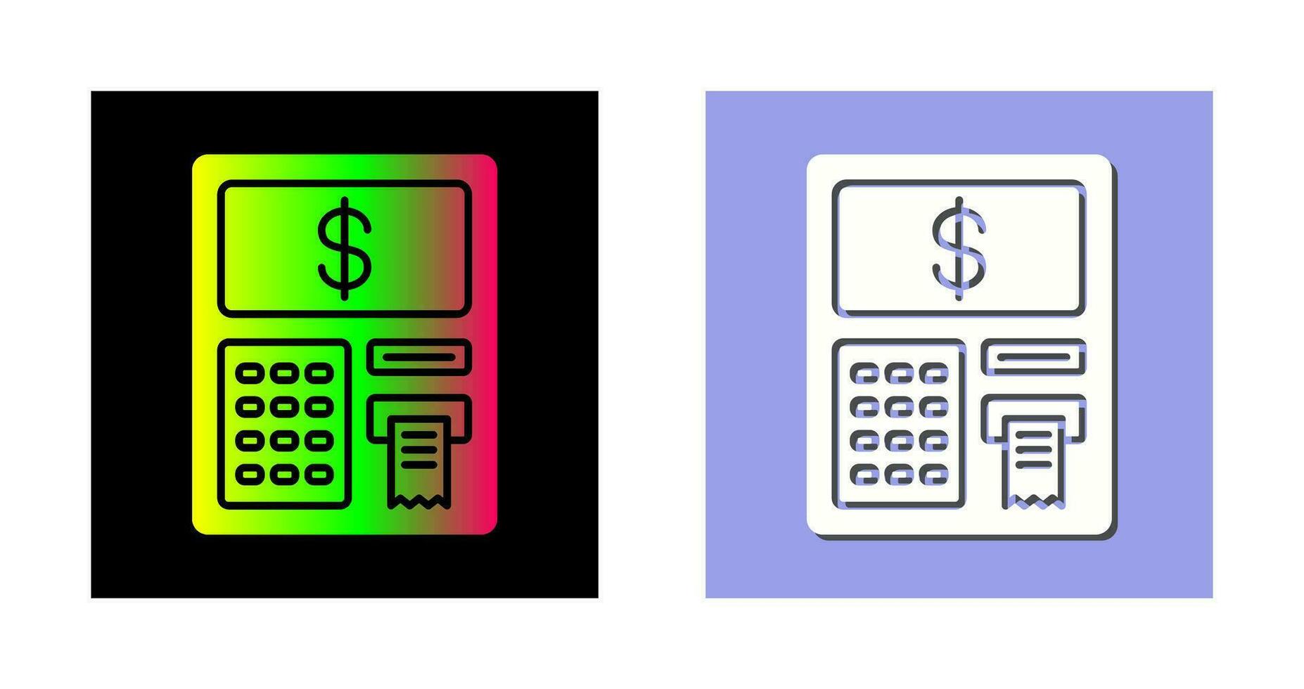 icono de vector de cajero automático