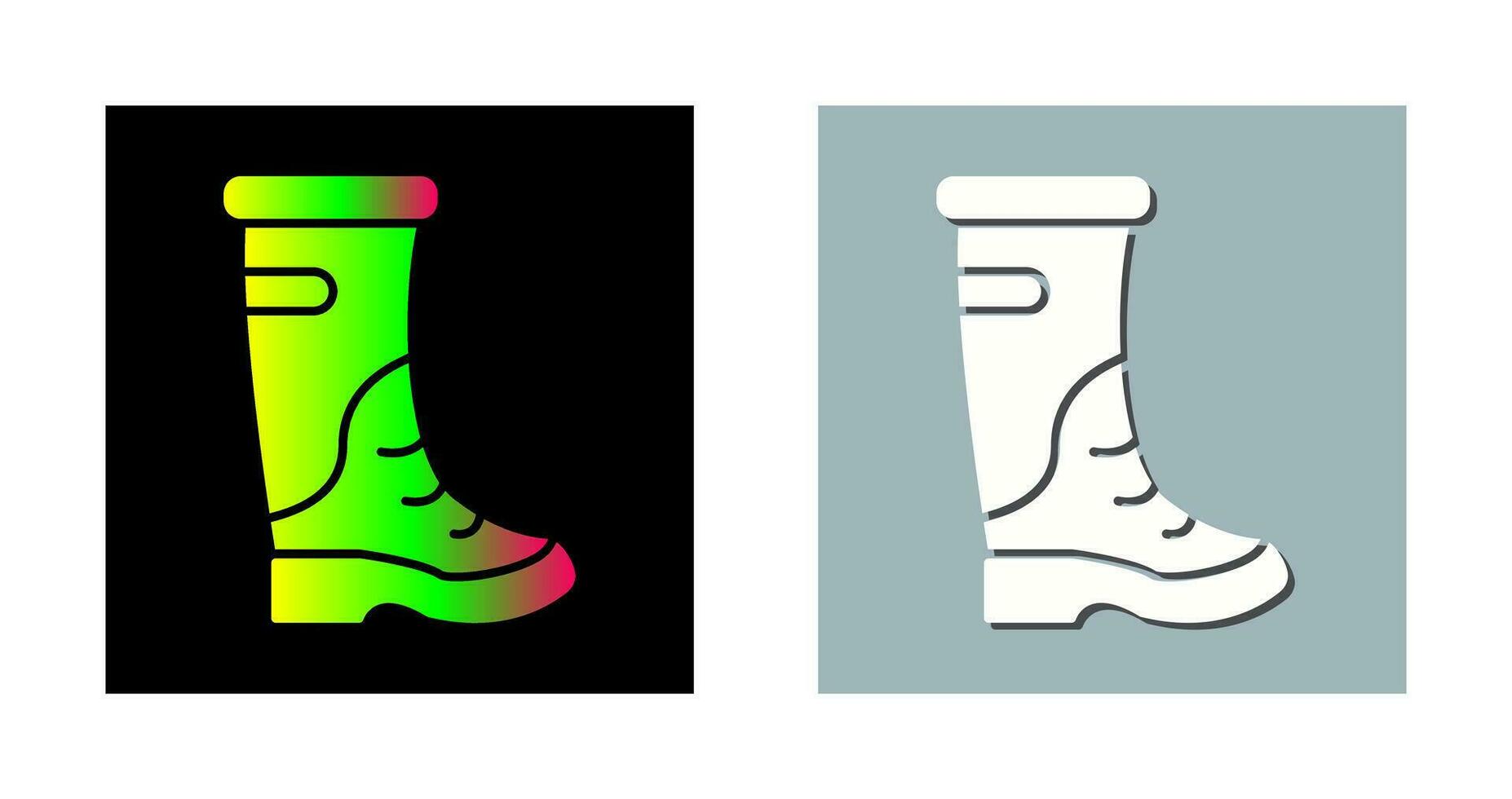 icono de vector de botas de lluvia