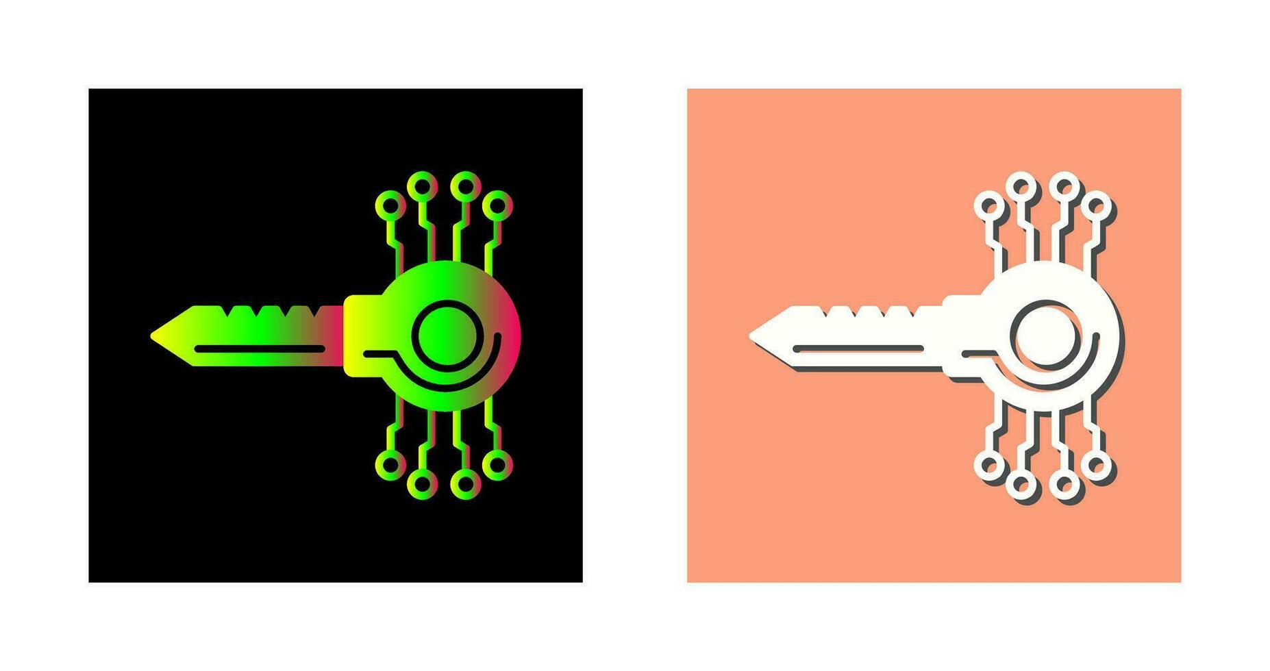 Key Code Vector Icon