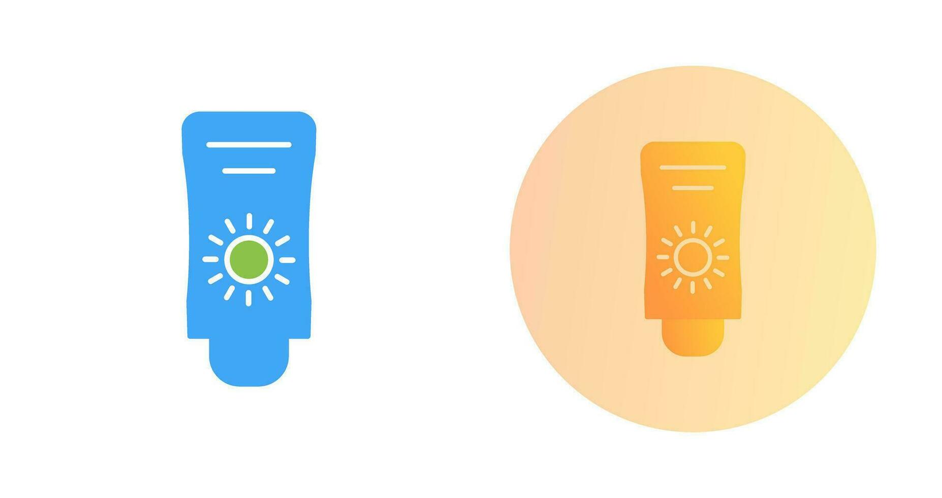 Sun Cream Vector Icon