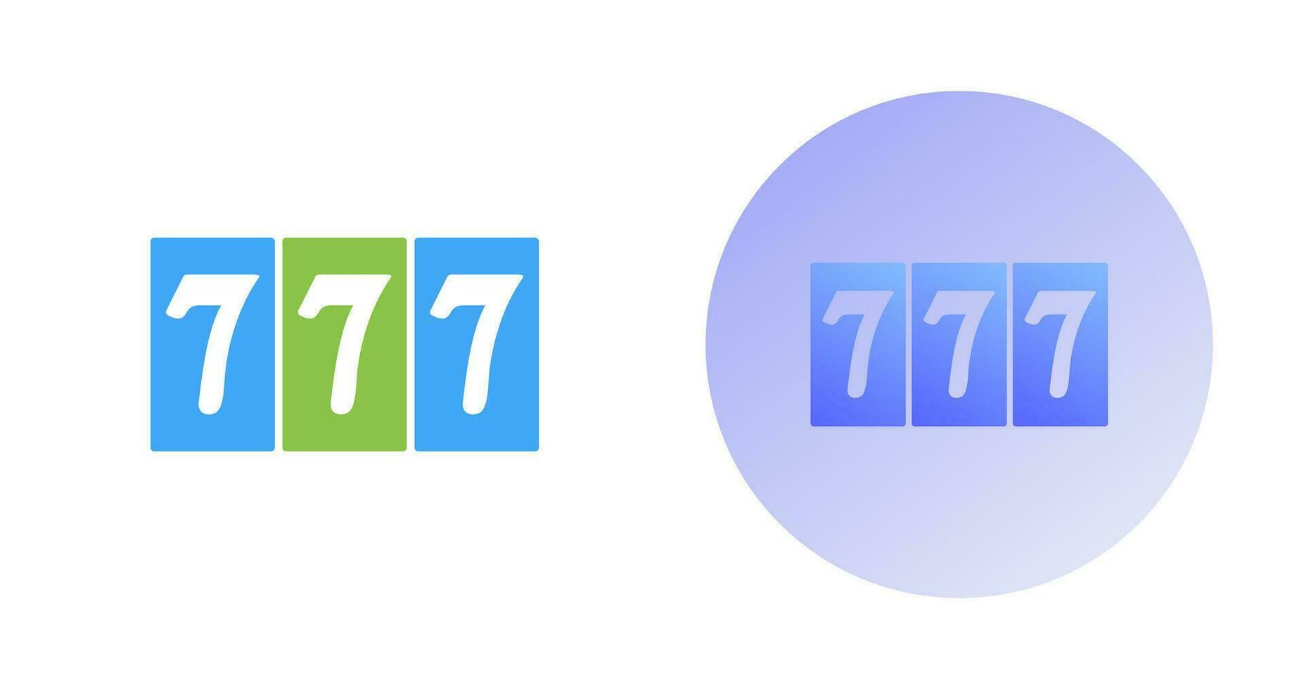 Triple Sevens Vector Icon