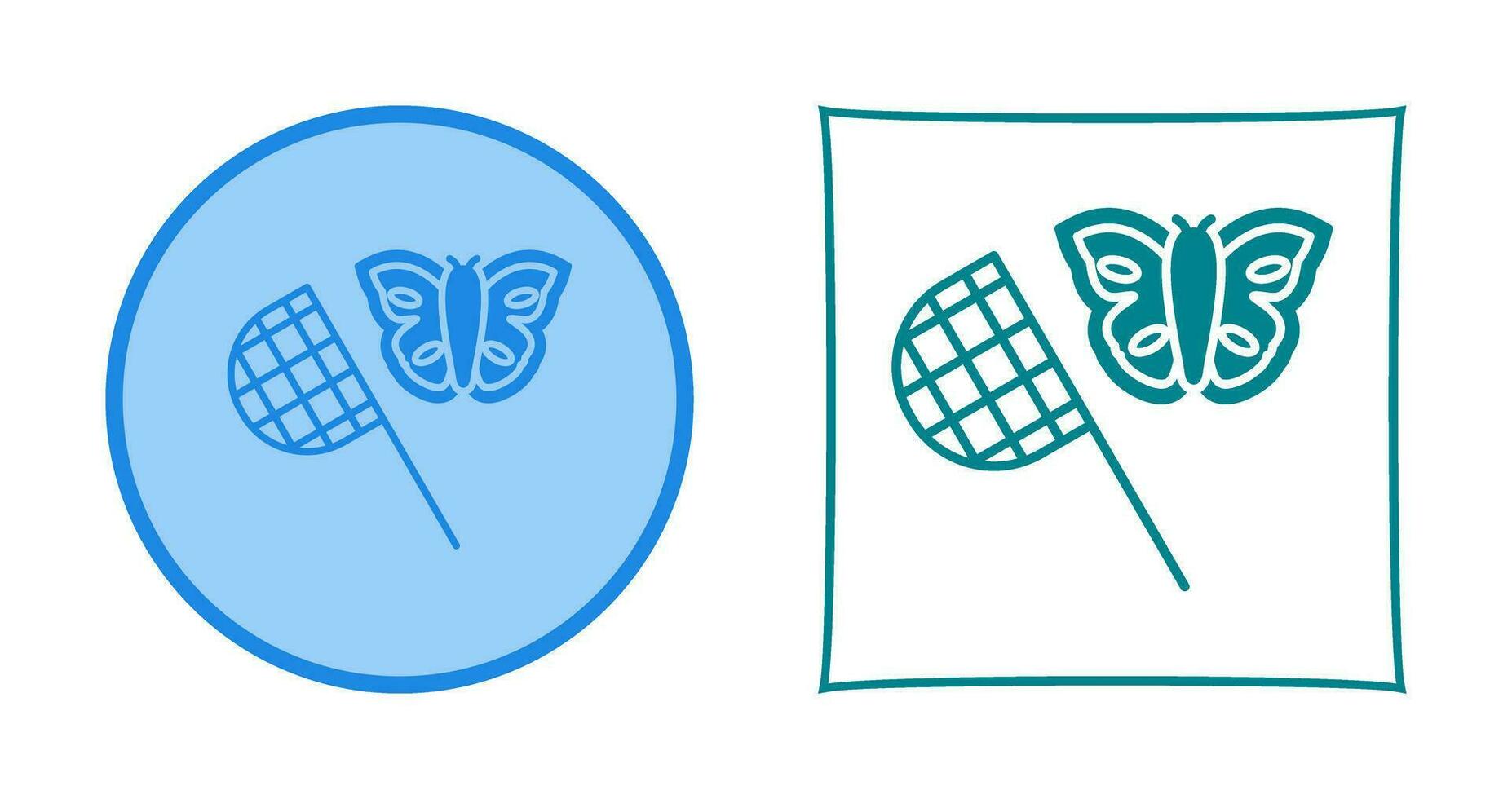 icono de vector de colector de mariposa