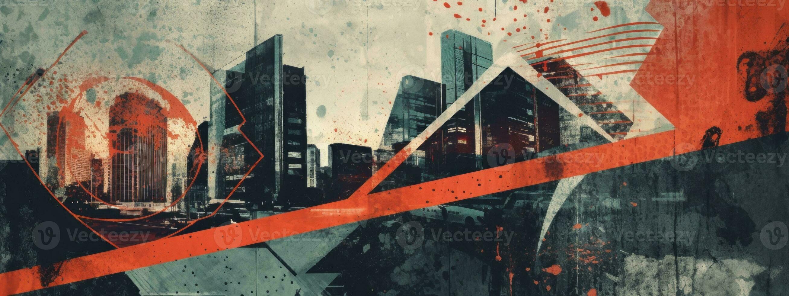 An edgy design with grunge texture overlays, adding a touch of vintage or urban aesthetic to web banner, creating an eye-catching visual impact. Generative Ai photo