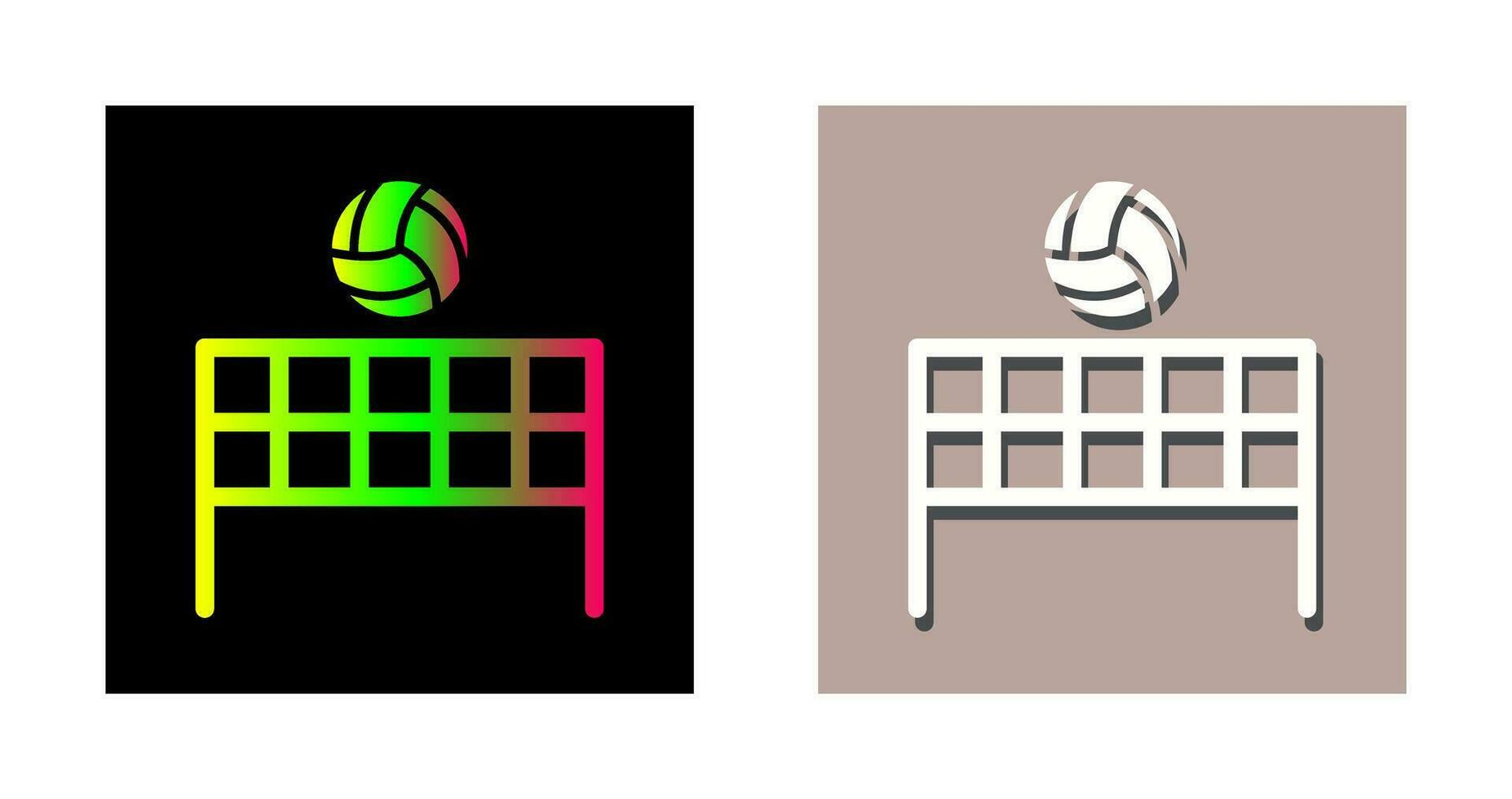 icono de vector de voleibol de playa