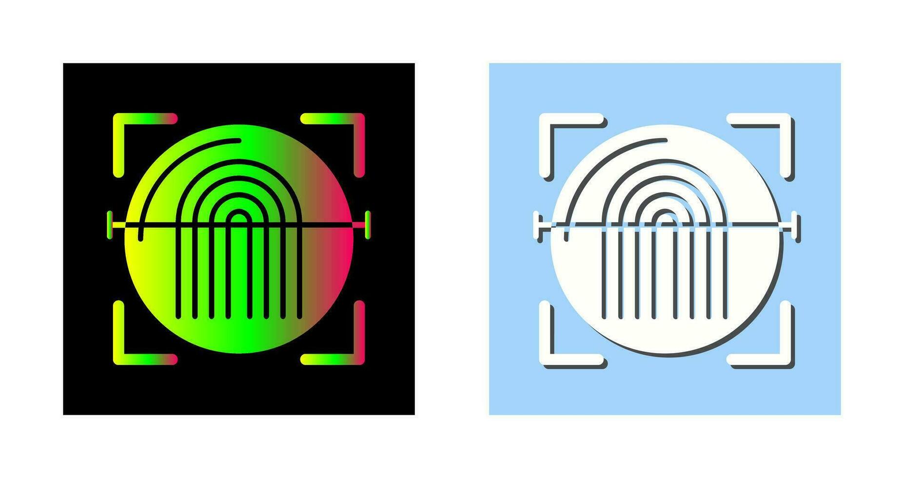 Fingerprint Scanner Vector Icon