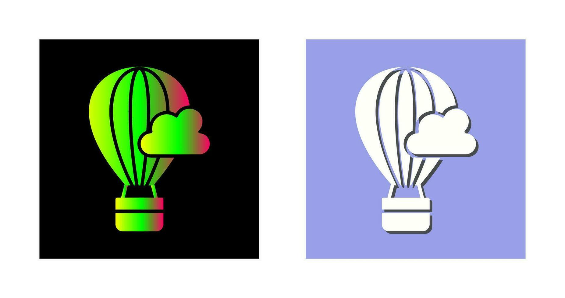 Hot Air Baloon Vector Icon