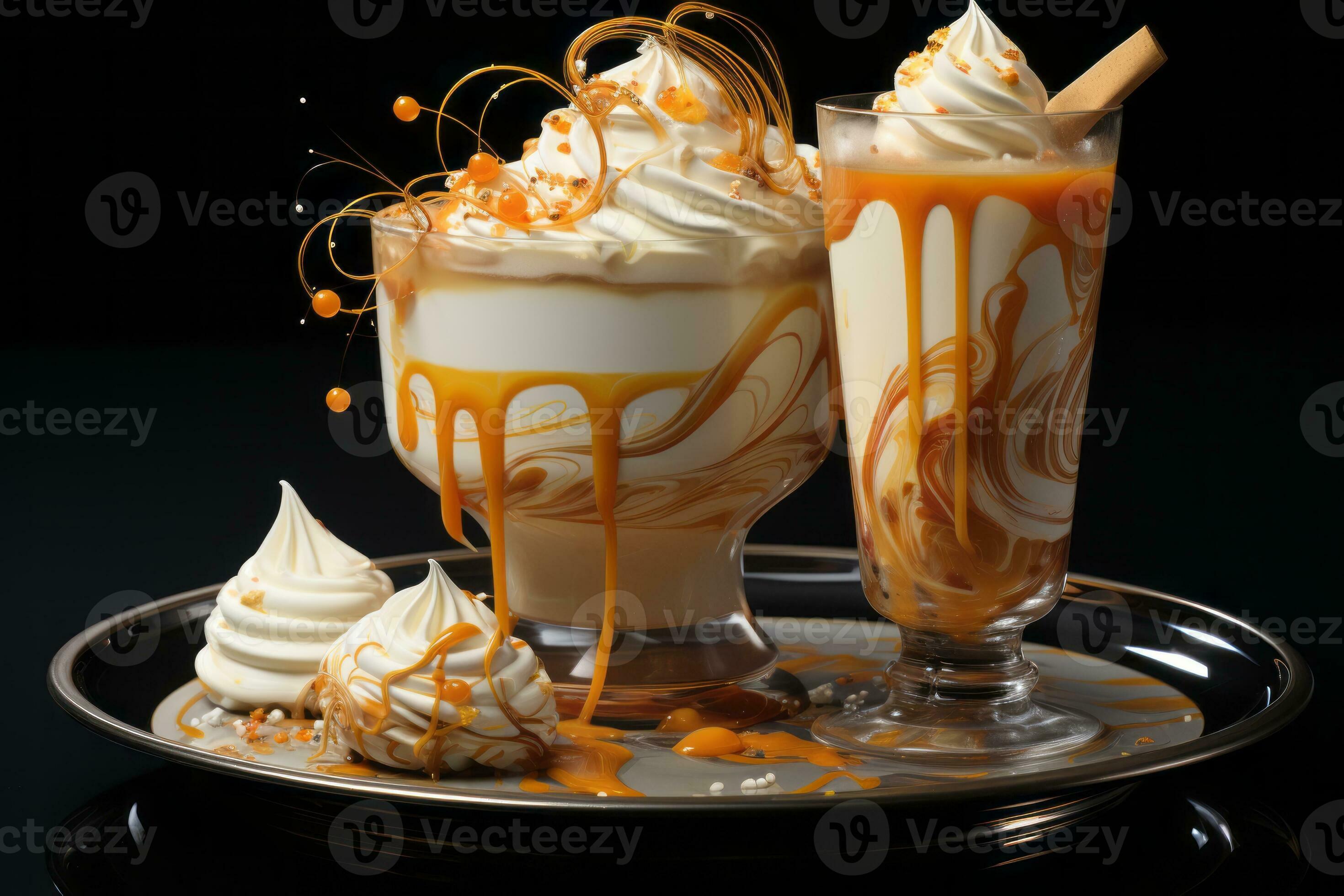 Gourmet Caramel Macchiato ,the smooth and velvety milk foam, the