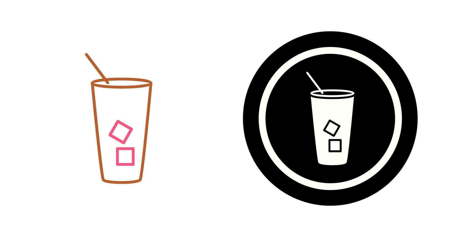 Iced Coffee Vector Icon