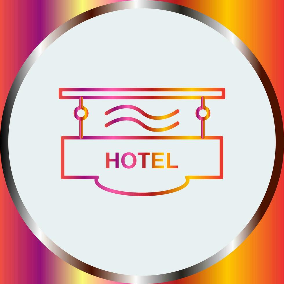 Hotel Sign Vector Icon