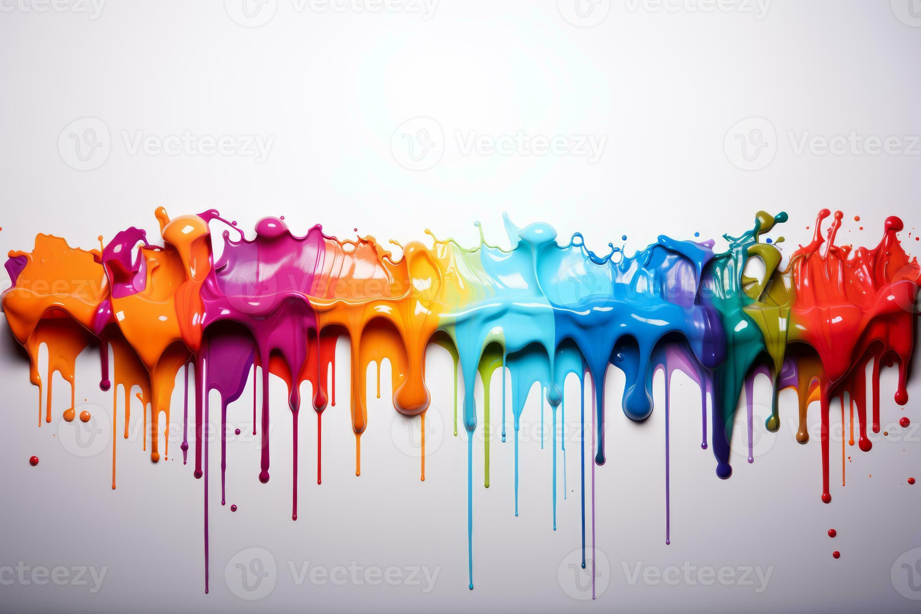 Acrylic paint store drip effect