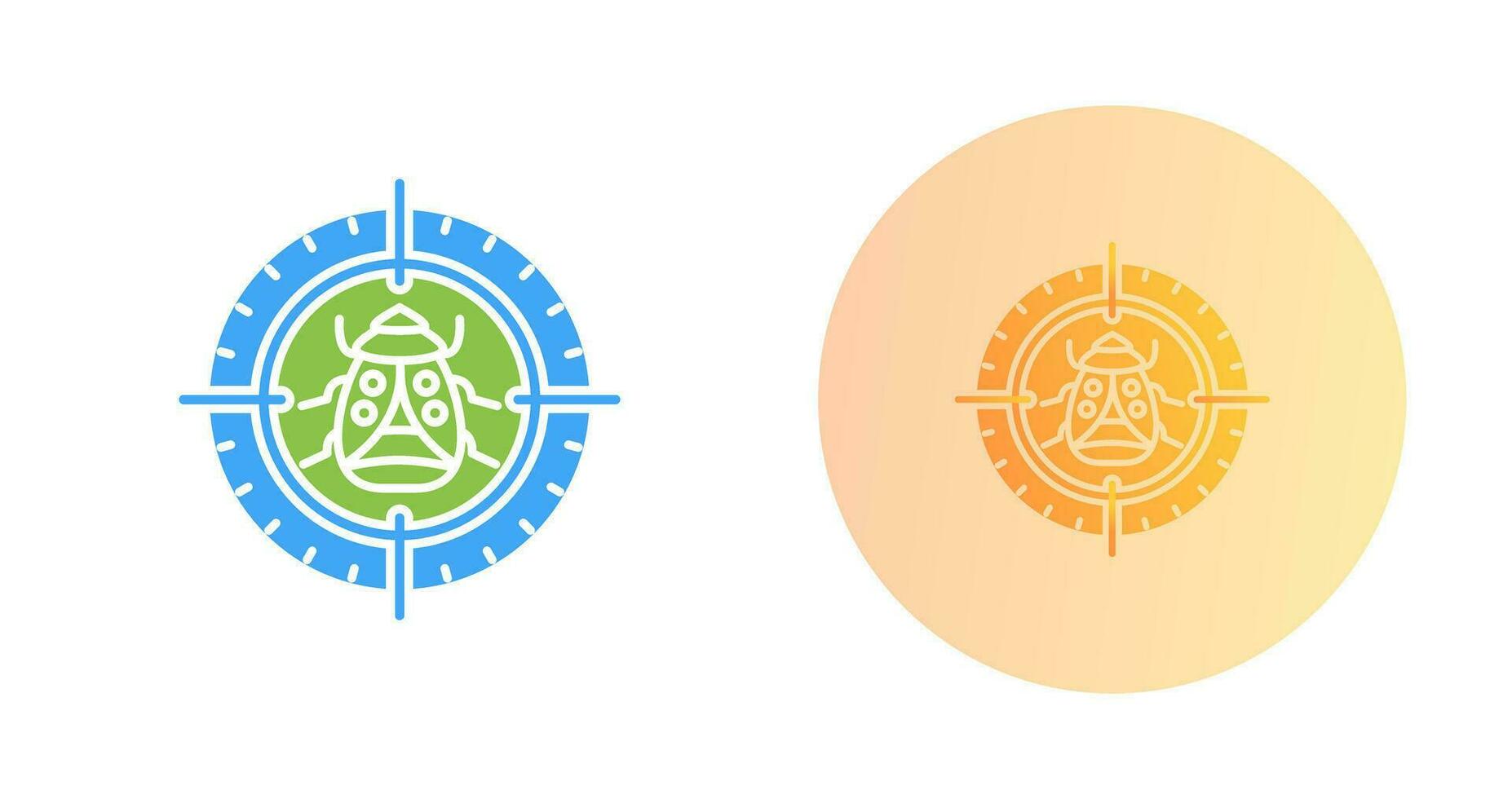 Bug Target Vector Icon