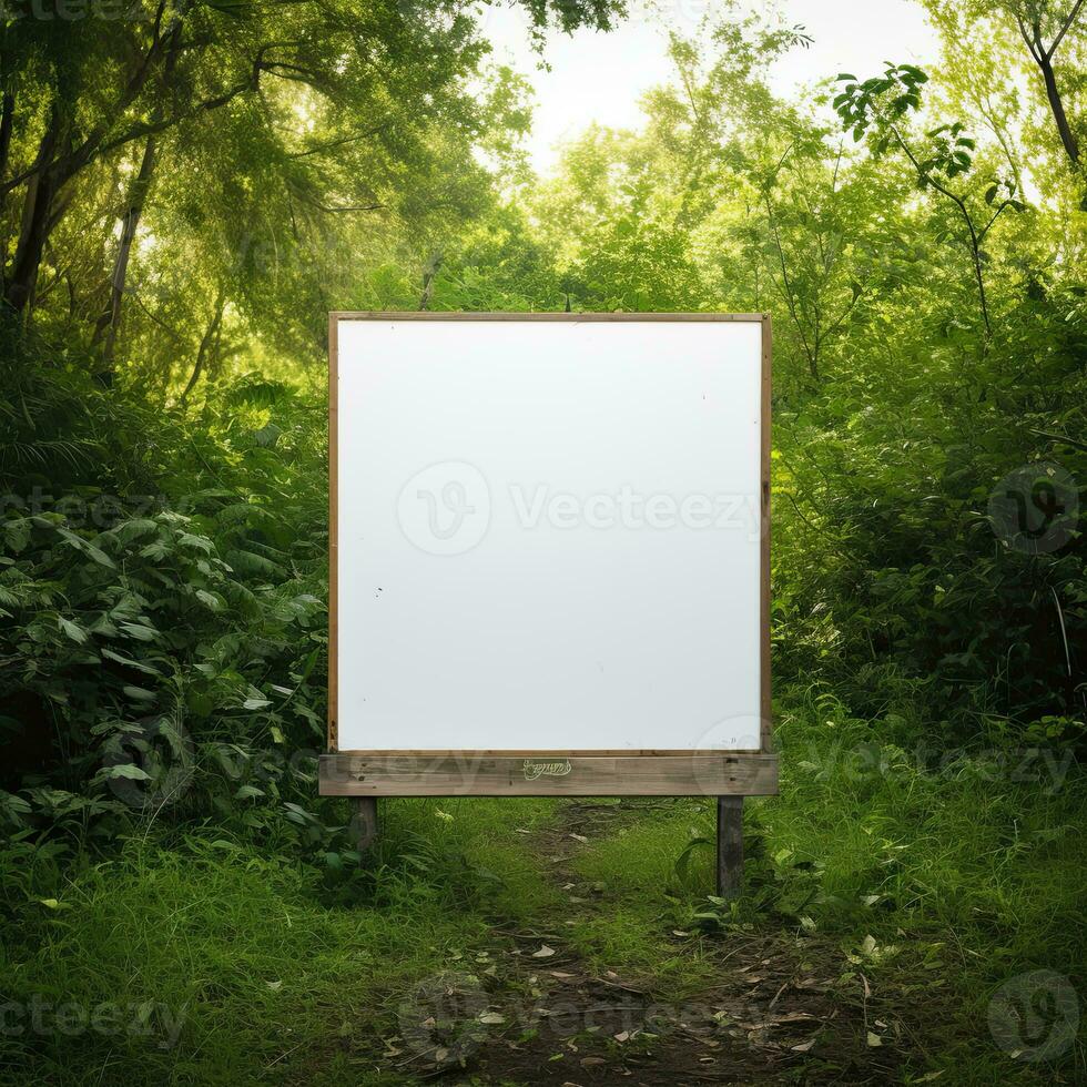 Street Billboard mockup, AI generative photo