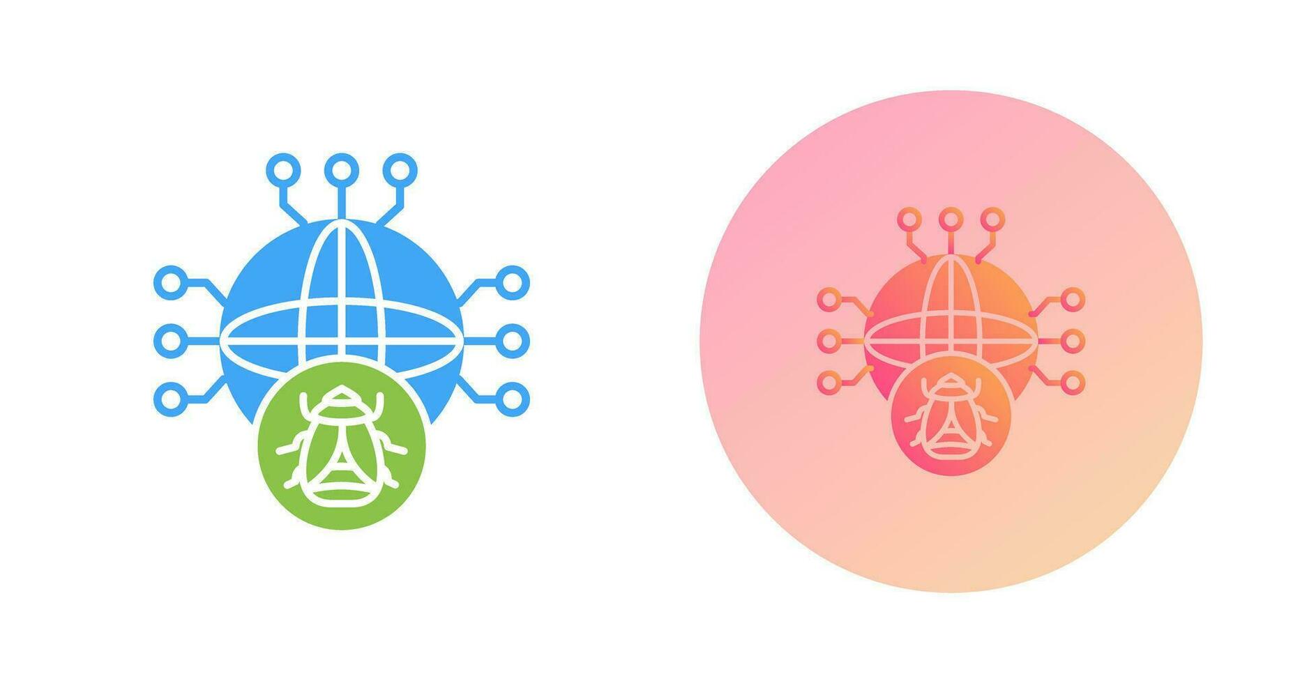Global Malware Vector Icon