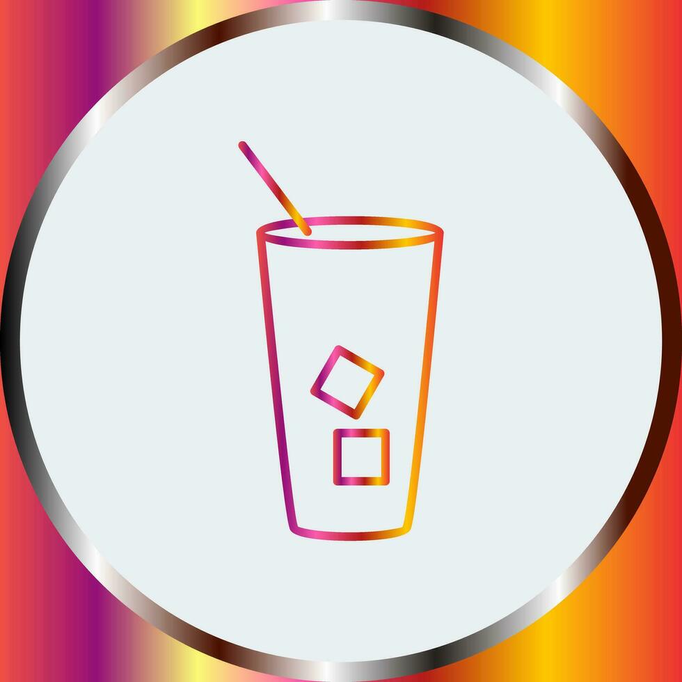 Iced Coffee Vector Icon