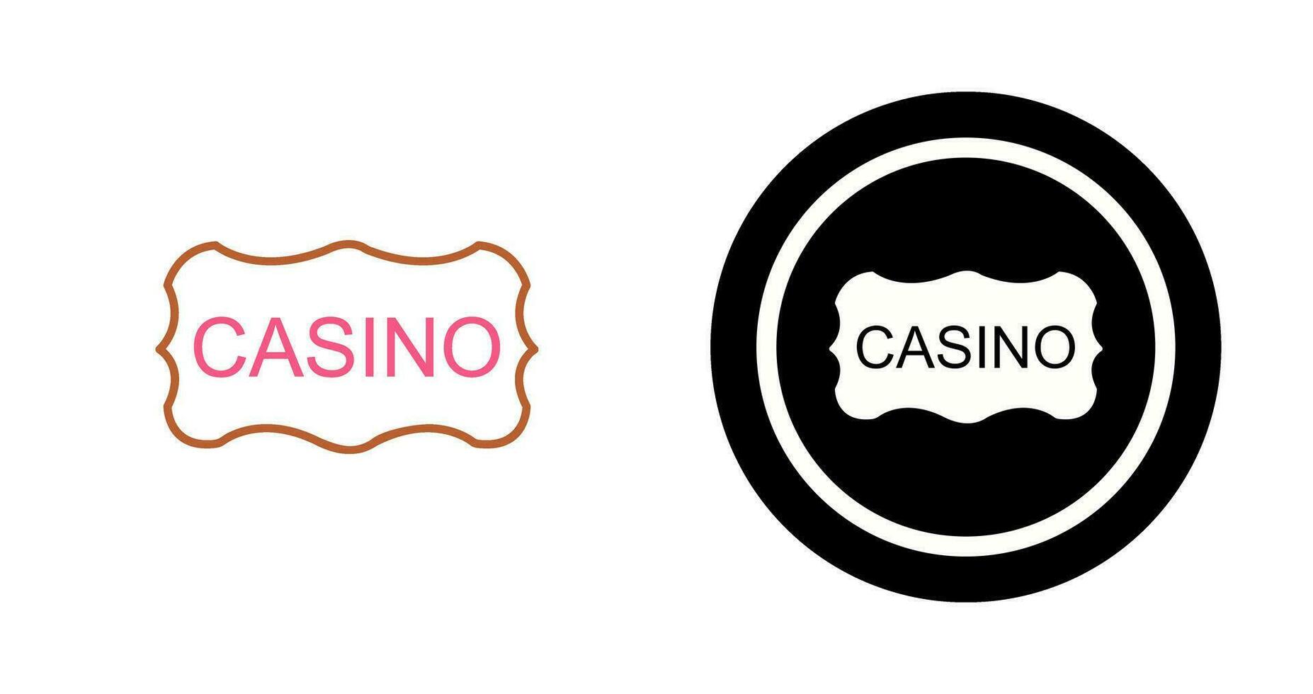 Casino Sign Vector Icon