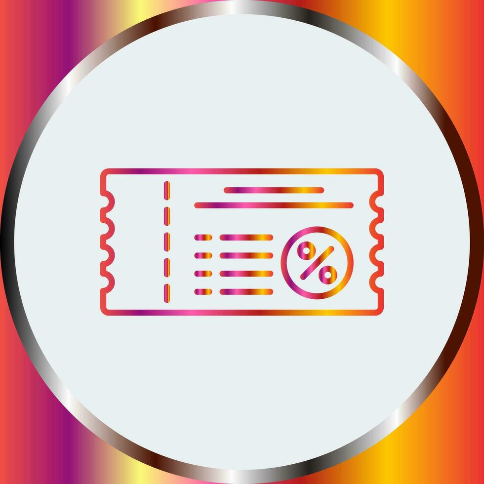 Voucher Vector Icon