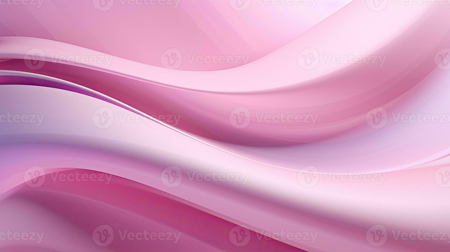 Abstract pink silky and smooth waves background, AI generative photo
