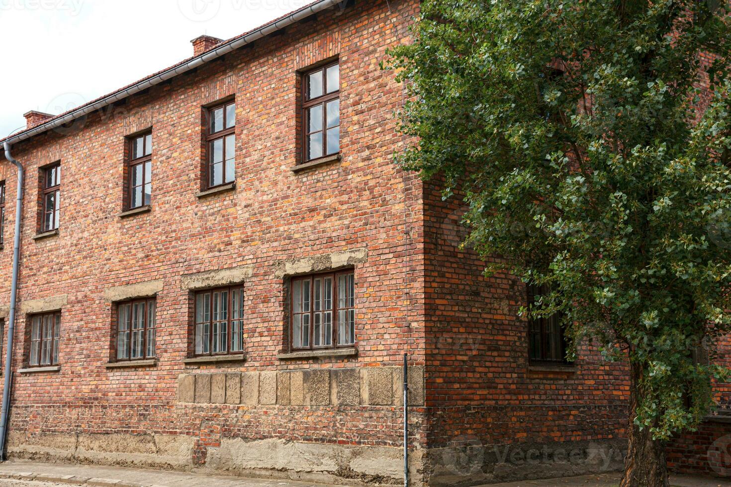 Auschwitz-Birkenau nazi concentration camp museum in Poland. Auschwitz Oswiecim jewish prison in occupied Poland during second world war and Holocaust. photo