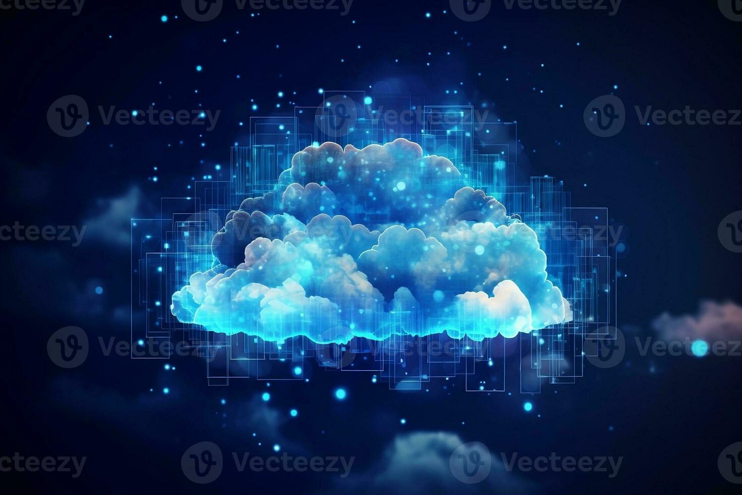 cloud computing is the future of business. generative ai photo