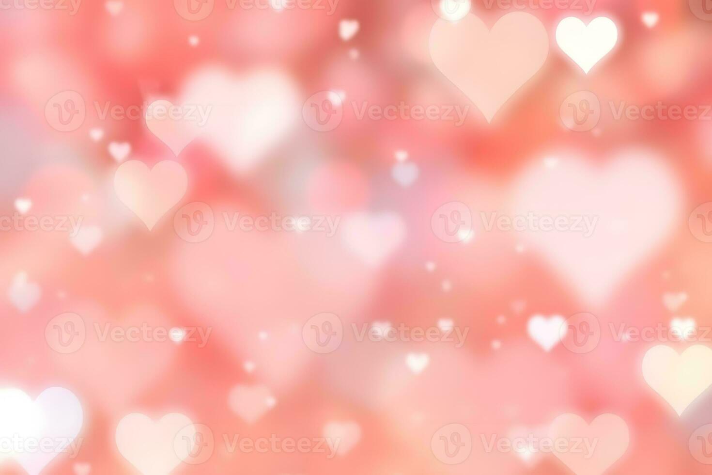 a pink and white background with many hearts. Generative AI photo