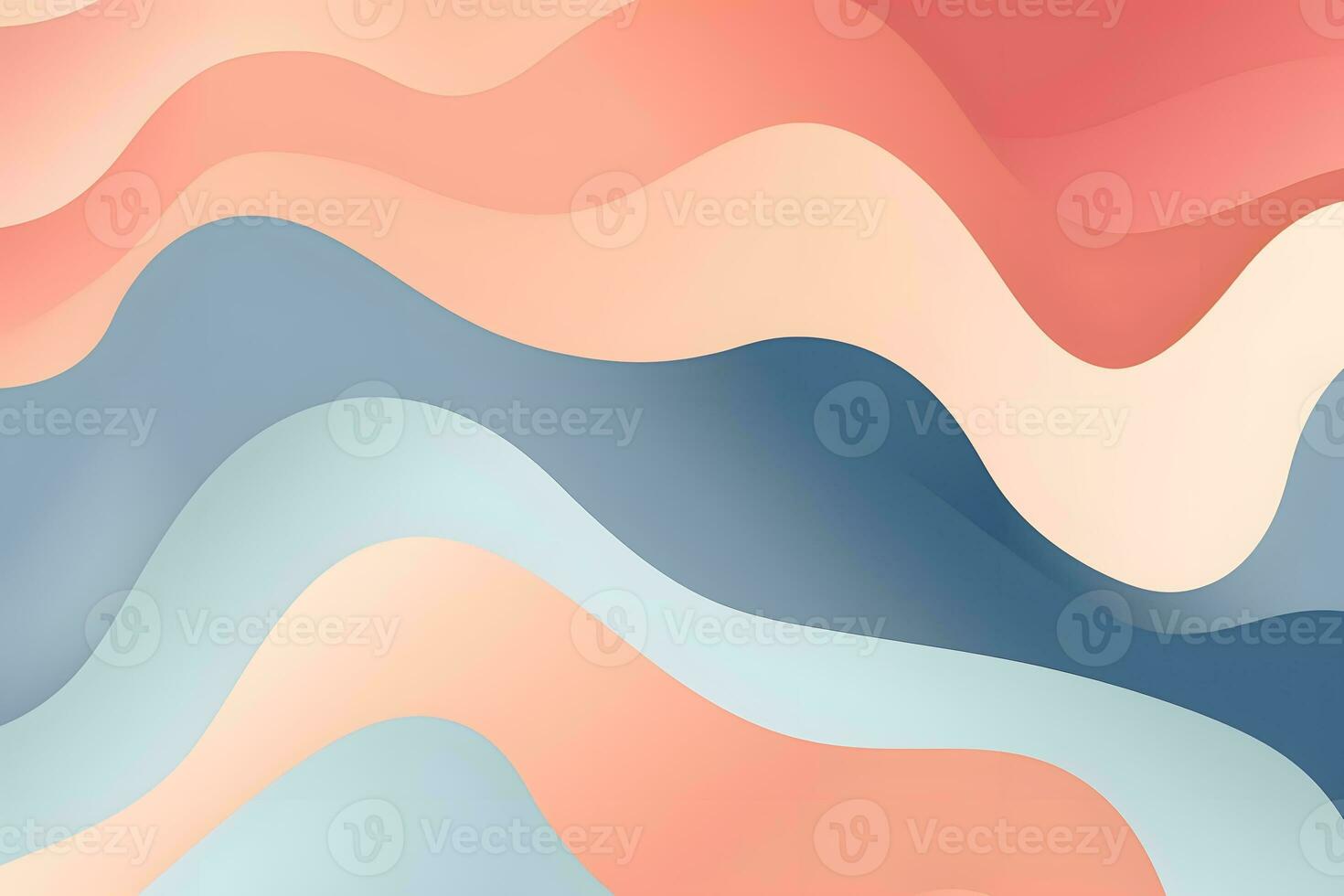 abstract background with waves and colors. Generative AI photo