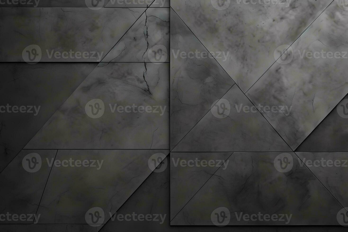 a black and white photo of a wall with a geometric pattern. Generative AI